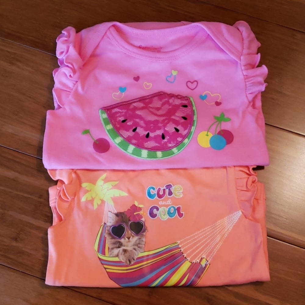 Bundle of 2 Garanimal 3-6 month Onesies